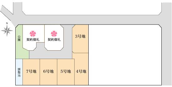 Compartment figure. Land prices -  ※ Compartment Figure