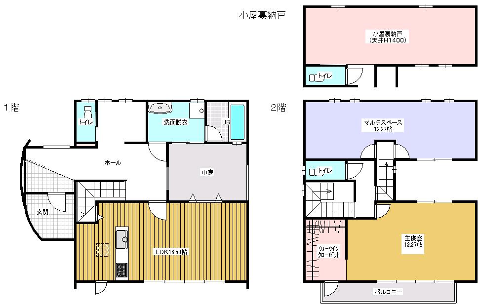 Floor plan. 45,800,000 yen, 2LDK + S (storeroom), Land area 115.13 sq m , Building area 115.13 sq m