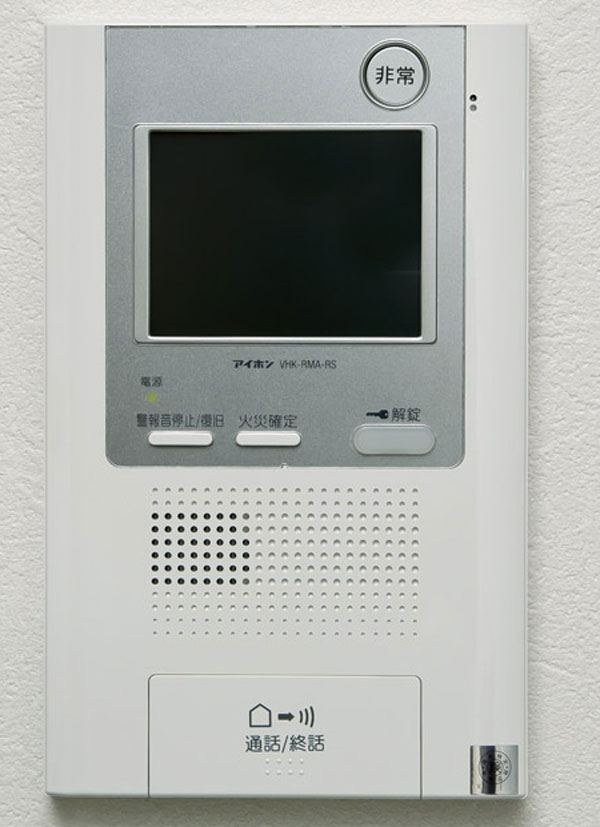 Security.  [Color TV monitor with intercom] Recorded installed in the dwelling unit ・ The hands-free intercom with recording capability, You can check the audio and video of the visitor (same specifications)