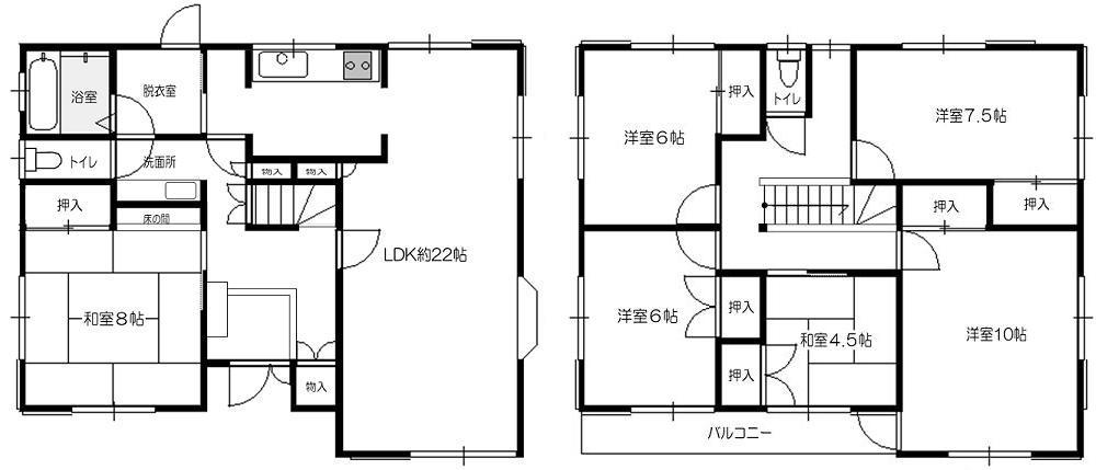 Floor plan. 31.5 million yen, 6LDK, Land area 277.76 sq m , Building area 157.53 sq m