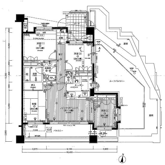Floor plan. 4LDK, Price 29 million yen, Occupied area 85.69 sq m , Balcony area 19.24 sq m