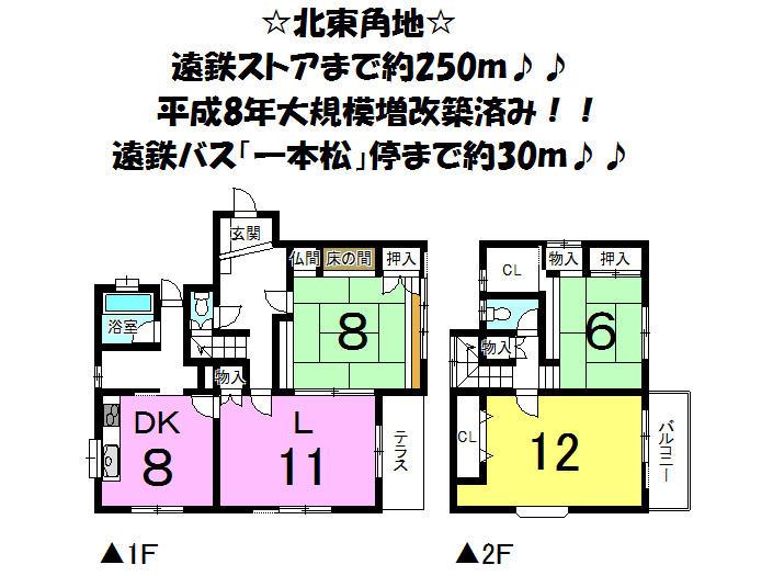 Floor plan. 20 million yen, 3LDK, Land area 186.12 sq m , Building area 104.75 sq m