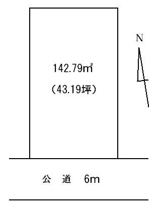 Compartment figure. Land price 15,117,000 yen, Land area 142.79 sq m