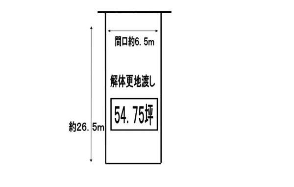 Compartment figure. Land price 14.8 million yen, Land area 181 sq m
