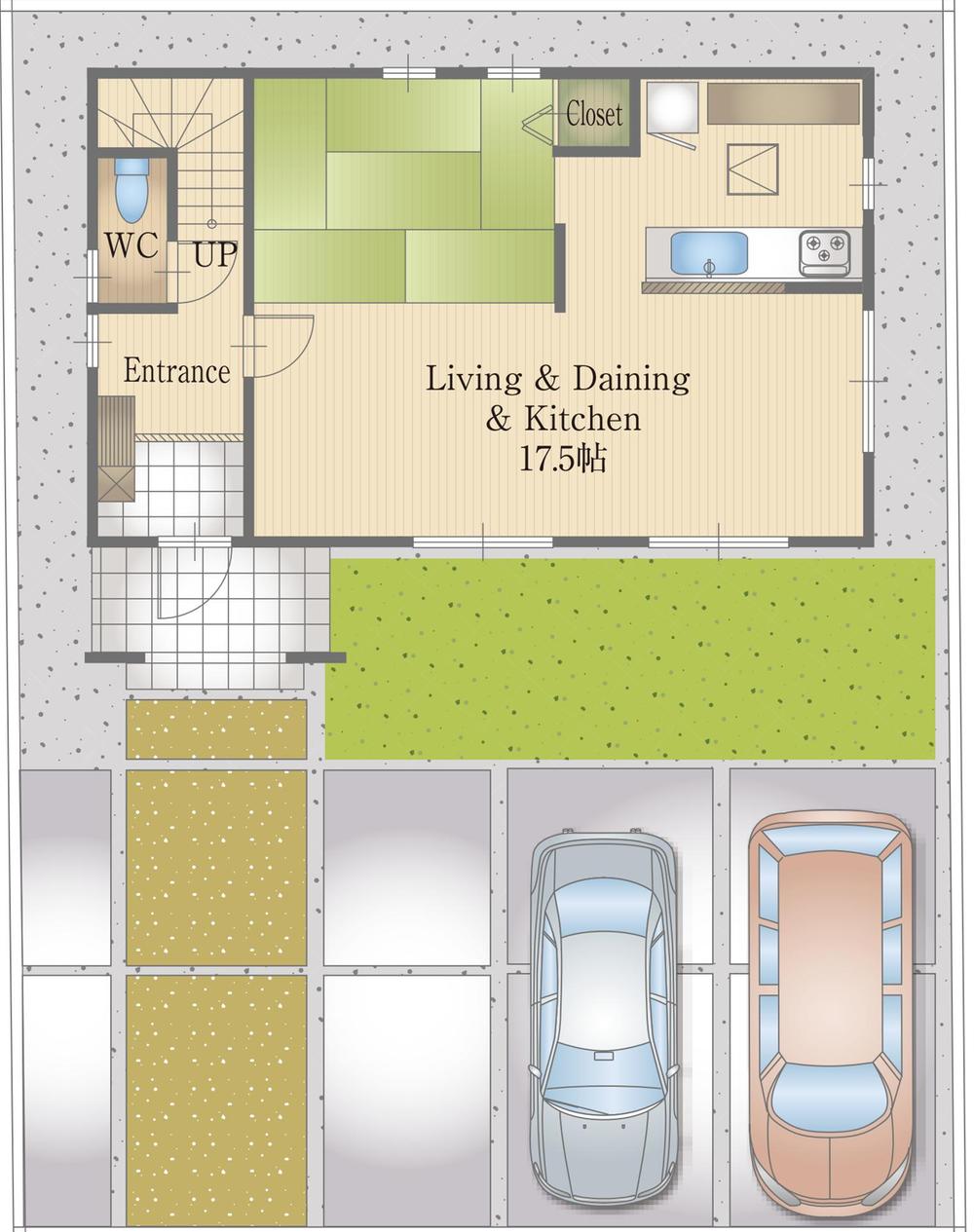 Floor plan. (No.1), Price 35,900,000 yen, 1LDK, Land area 164.35 sq m , Building area 98.52 sq m