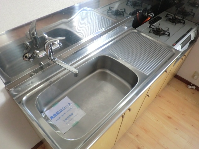 Kitchen. Single lever faucet, No. 101 is equipped with gas stove