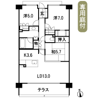 Floor: 3LDK + WIC + TR, the occupied area: 77.49 sq m, Price: 29.4 million yen