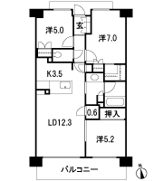 Floor: 3LDK + WIC + TR + extra space, occupied area: 73.09 sq m, Price: 29,300,000 yen ~ 32,100,000 yen