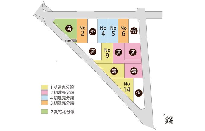 The entire compartment Figure. Sala Town Terashima All 15 compartments