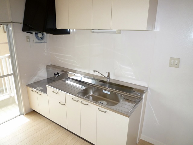 Kitchen. Kitchen set, Wall and paste cleaning convenient panel