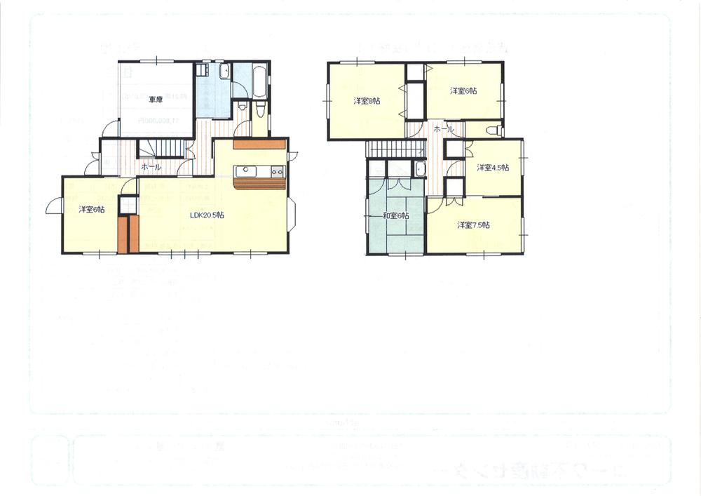 Floor plan. 22,800,000 yen, 6LDK, Land area 250.63 sq m , Building area 150.37 sq m