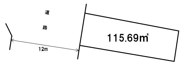 Compartment figure. Land price 9 million yen, Land area 115.69 sq m