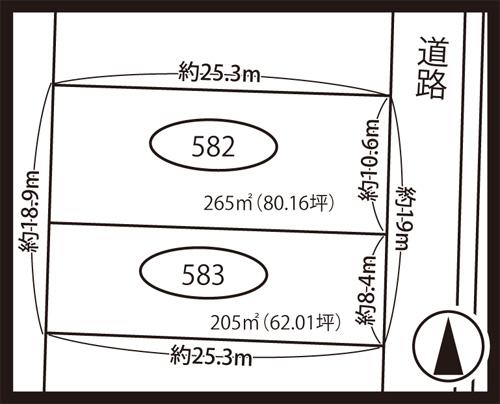 Compartment figure. Land price 16,569,000 yen, Land area 470 sq m