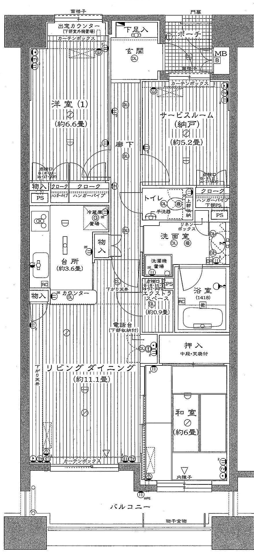 Floor plan. 2LDK + S (storeroom), Price 19,800,000 yen, Occupied area 77.03 sq m , Balcony area 11.73 sq m