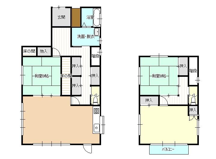 Floor plan. 29,100,000 yen, 3LDK, Land area 215.4 sq m , Building area 121.85 sq m