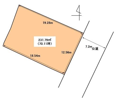 Compartment figure. Land price 32 million yen, Land area 231.79 sq m