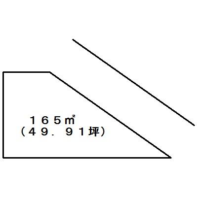 Compartment figure. Land price 7.5 million yen, Land area 165 sq m sunny ・ Is a rich natural environment