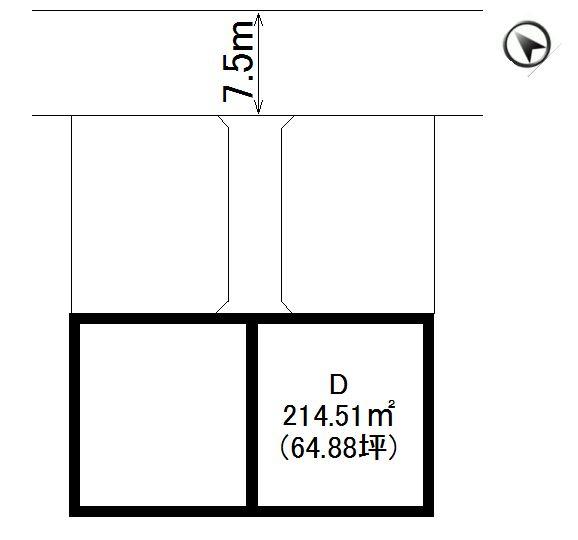 Compartment figure. Land price 20,820,000 yen, Land area 214.51 sq m compartment view