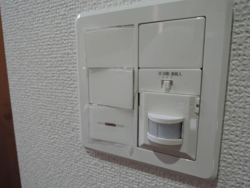 Entrance.  [All building standard specification] Lighting with entrance motion sensors