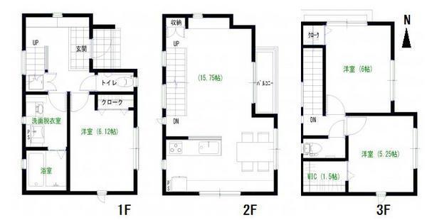 Floor plan. 34 million yen, 3LDK+S, Land area 81.68 sq m , Building area 85.7 sq m