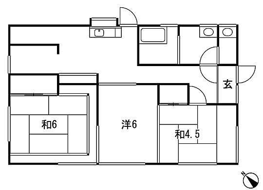Floor plan. 23,900,000 yen, 3DK + S (storeroom), Land area 261.15 sq m , Building area 71.02 sq m