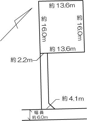 Compartment figure. Land price 15.8 million yen, Land area 256.27 sq m