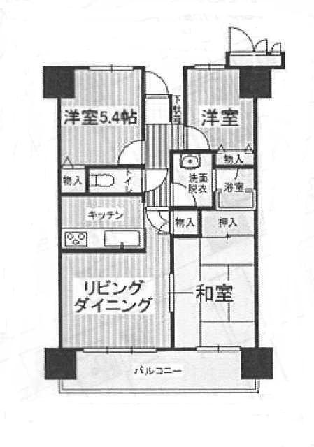 Floor plan. 3LDK, Price 11.5 million yen, Occupied area 68.25 sq m , Balcony area 9.67 sq m floor plan
