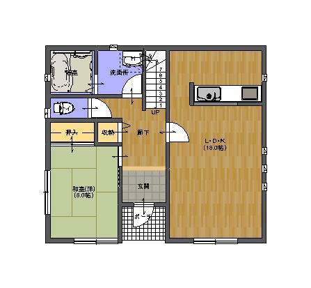 Floor plan. 24,800,000 yen, 4LDK, Land area 208.91 sq m , Building area 104.33 sq m 1F Spacious living room!