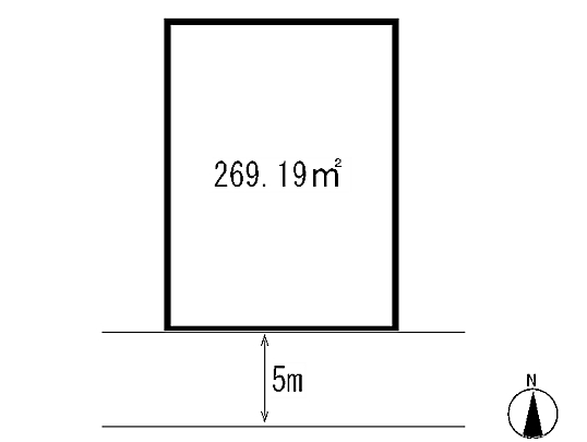 Compartment figure. Land price 14,650,000 yen, Land area 269.19 sq m