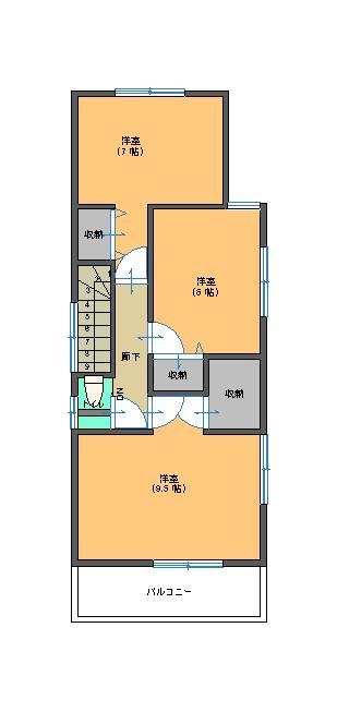 Floor plan. 19,800,000 yen, 4LDK, Land area 149 sq m , Building area 105.58 sq m 2F toilet