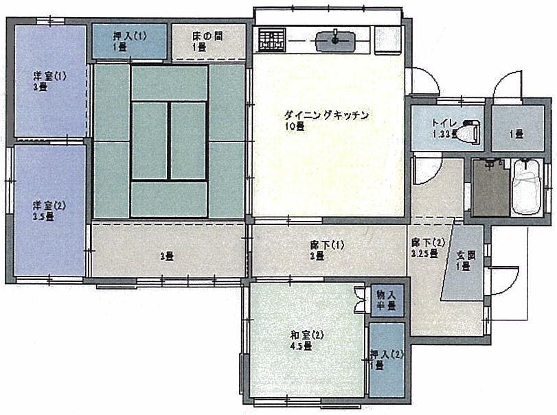 Floor plan. 7 million yen, 4DK, Land area 179.59 sq m , Building area 77.42 sq m