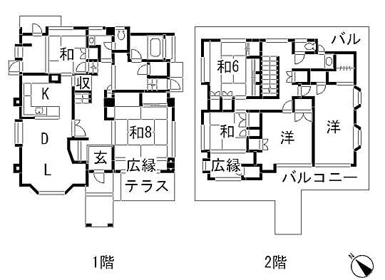 Floor plan. 37 million yen, 6LDK, Land area 236 sq m , Building area 183.57 sq m