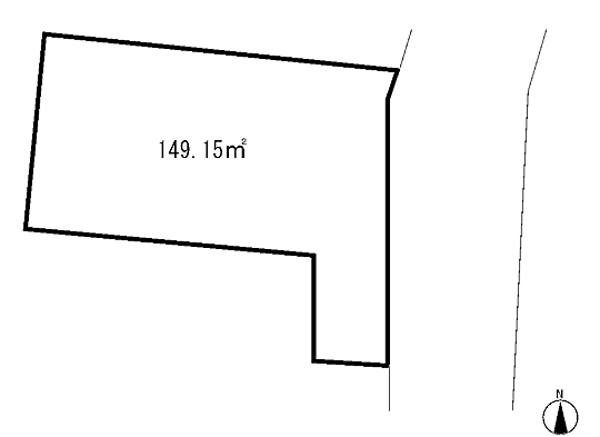 Compartment figure. Land price 10,820,000 yen, Land area 149.15 sq m