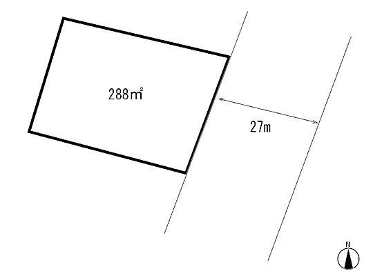 Compartment figure. Land price 32,670,000 yen, Land area 288 sq m