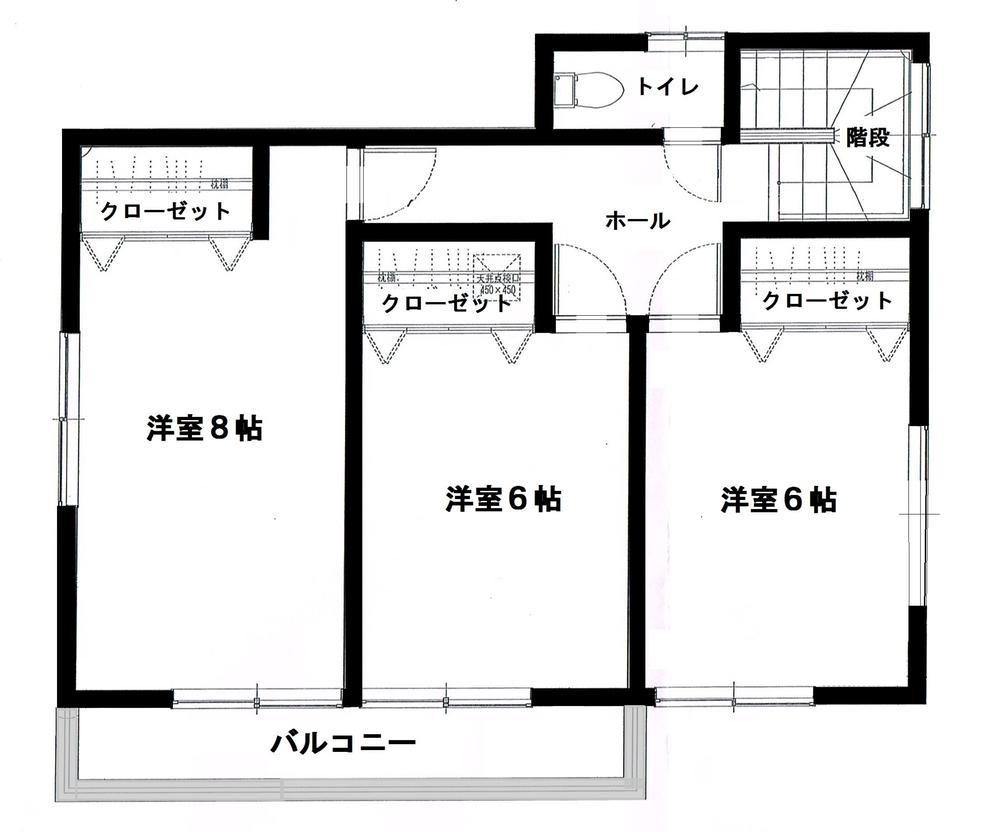 Floor plan. 18.9 million yen, 4LDK, Land area 205.11 sq m , Building area 105.99 sq m 2 floor All the living room facing south. 