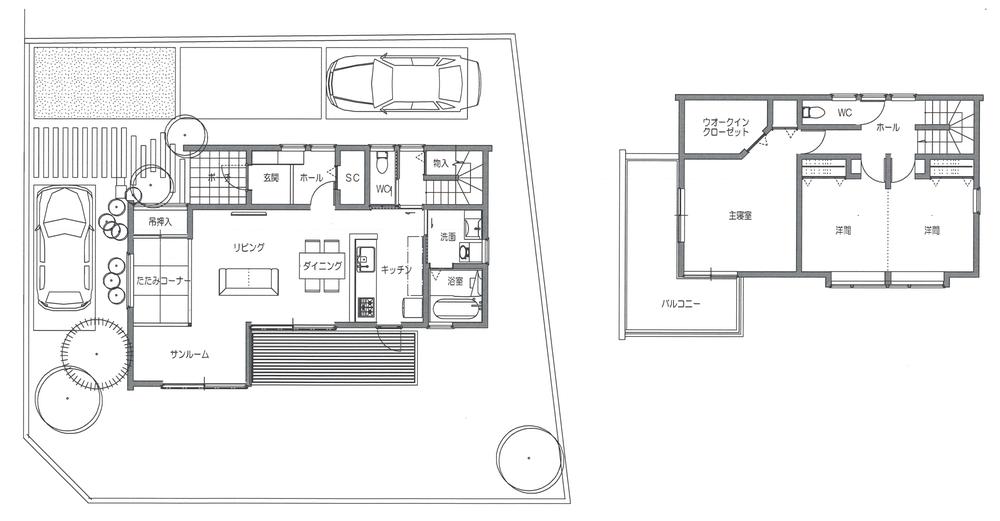 Building plan example (Perth ・ Introspection). Building plan example Floor plan