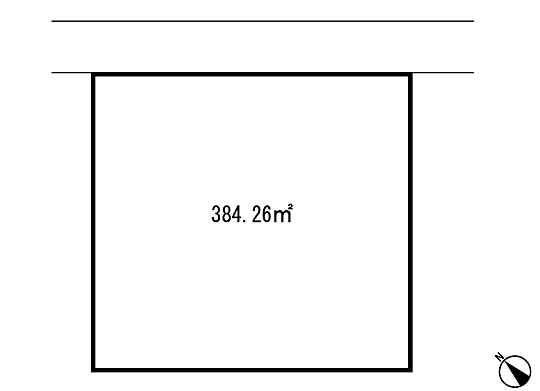 Compartment figure. Land price 16,689,000 yen, Land area 384.26 sq m land