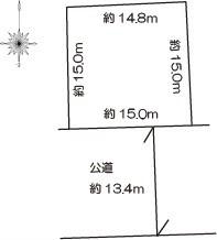 Compartment figure. Land price 16.8 million yen, Land area 240.71 sq m
