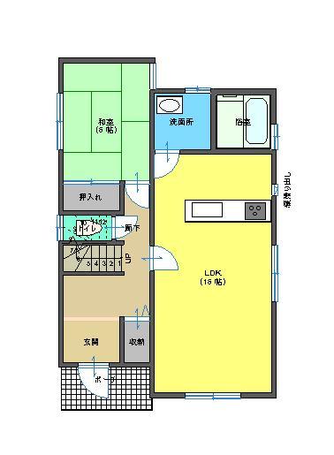 Floor plan. 20.8 million yen, 4LDK, Land area 236.63 sq m , Building area 105.98 sq m face-to-face kitchen