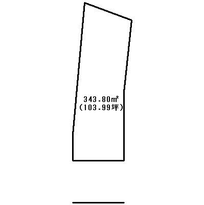 Compartment figure. Land price 12 million yen, Land area 343.8 sq m