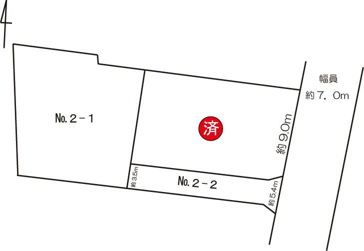 Compartment figure. Land price 9,999,000 yen, Land area 313.54 sq m