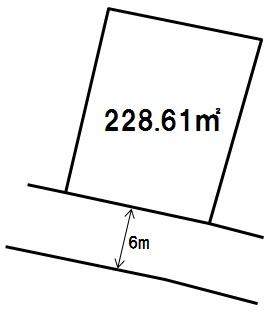 Compartment figure. Land price 11 million yen, Land area 228.61 sq m