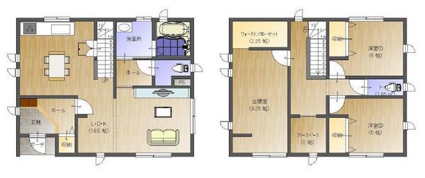 Floor plan. 25,300,000 yen, 3LDK, Land area 229.85 sq m , Building area 102.68 sq m