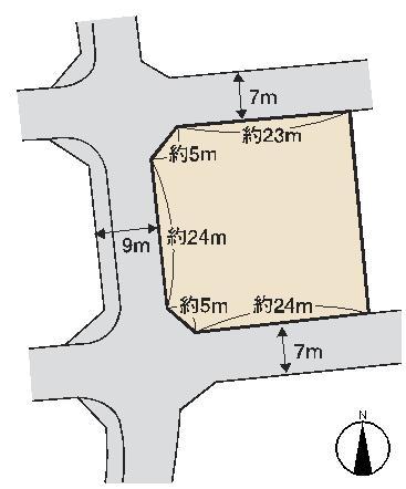 Compartment figure. Land price 20 million yen, Land area 809.88 sq m