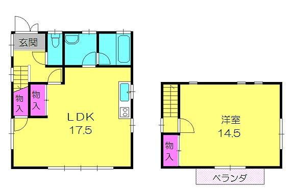Floor plan. 6 million yen, 1LDK, Land area 227.99 sq m , Building area 75.33 sq m