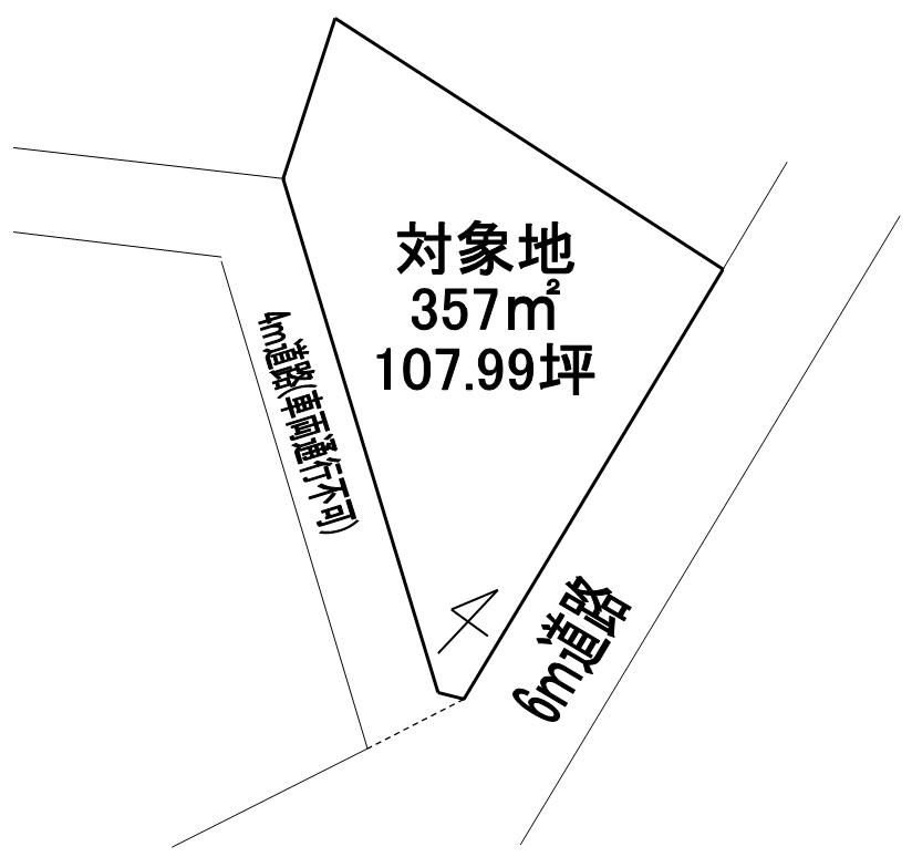 Compartment figure. Land price 3 million yen, Land area 357 sq m