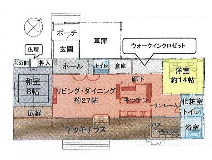 Floor plan. 69,800,000 yen, 2LDK, Land area 1,567 sq m , Building area 181.03 sq m