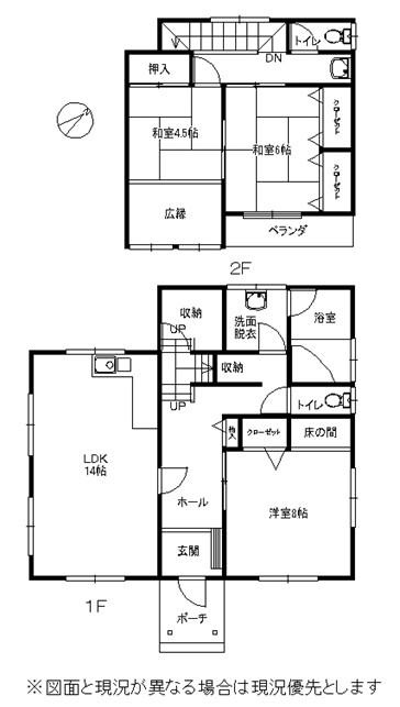 Floor plan. 12 million yen, 3LDK + S (storeroom), Land area 383 sq m , Building area 102.06 sq m