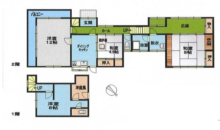 Floor plan. 19,800,000 yen, 3LDK, Land area 505 sq m , Building area 112.79 sq m