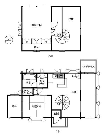 Floor plan. 18,800,000 yen, 2LDK, Land area 262 sq m , Building area 82.86 sq m